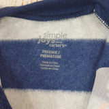 Baby 1 Pc. Fleece Footed Pajamas Sleeper Fox Striped Carter's Play Outfit 0-3M