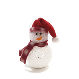 Ornament Snowman Hanging Christmas Tree Décor Holiday Seasons Gift Red Hat  VTG