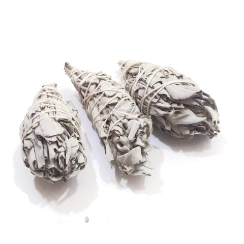Smudging Herb White Sage Stick Mini Bundle 3"-3.5" Body Mind Spirit Purification