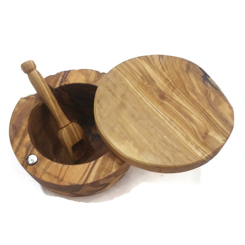 Wooden Mortar Pestle Set Herb Spice Mixing Bowl Kitchen Tools Handmade