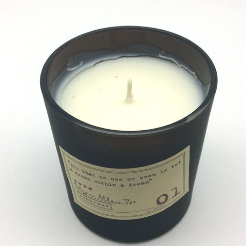 Soy Wax Can Candle Edgar Allan Poe Cardamom Absinthe Sandalwood Flavor Paddywax