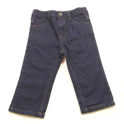 Nautica 12 Months Blue Denim Jeans Pants Boys & Girls With Elastic Waistband