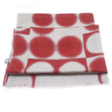 Women's 100% Cashmere Warm Scarf Shawl Wrap Blanket Scarves Red/Gray