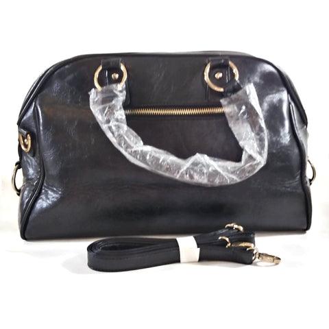 Women's Black HandBag Classic Fashion Shoulder Bag Purse Wallet Gift for Her NWT