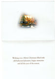 Vintage Season's Greetings Christmas Blessings Greeting Card
