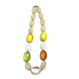 Women's Pendant Necklace Beads Stone Handmade Jewelry Gift Vintage