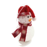 Ornament Snowman Hanging Christmas Tree Décor Holiday Seasons Gift Red Hat  VTG
