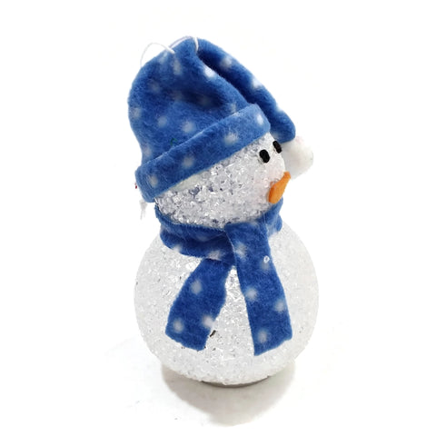 Ornaments Snowman Hanging Christmas Tree Decoration Holiday Seasons Gifts Blue H