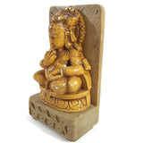 India God Bala Krishna Statue The Butter Thief on Resin Soapstone Base Handmade