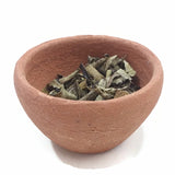 Organic Handmade Clay Incense Burner Smudging Bowl La Chamba Brown  H2"xD3"
