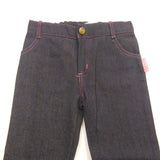 Girls Jeans Sesame Street Youth Toddler Blue Wide Leg Elastic Waist Pants 4T