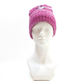 Women's Fleece Fashion Winter Warm Skellies Beanie Hat Pink American Bears