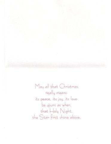 Christmas Chanting Holidays Seasons Wishes Greeting Card Vintage