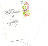 With Thoughts of Sympathy Greeting Card