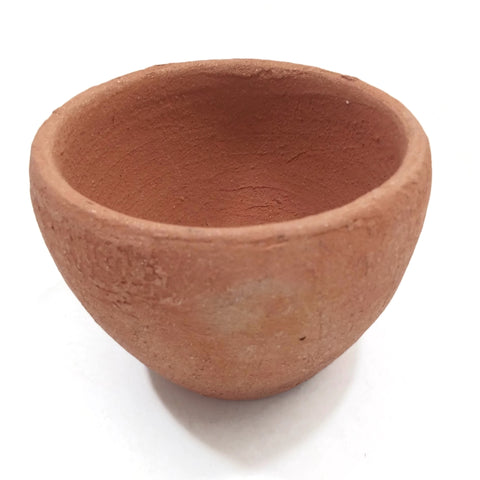 Organic Handmade Incense Burner La Chamba Clay Smudging Bowl Brown 3.5" Wide