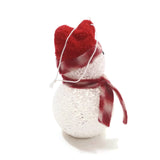 Ornament Snowman Hanging Christmas Tree Décor Holiday Seasons Gift Red Hat  VTG