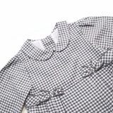 Jeudi Après Midi Paris 18M Baby Girls Long Sleeves Dress White/Gray Vintage