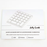 Jelly Comb Wireless Number Pad Keypad Tablet Gray/Black
