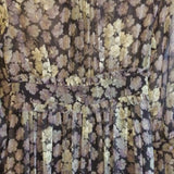 Diab'less Vintage Maxi Dress Floral Print Long Dress Green/Black Size 1