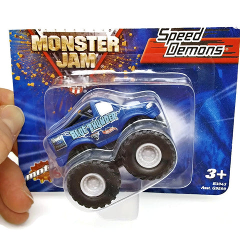 Hot Wheels Monster Jam Speed Demons Collectible Blue Thunder Car Collection Toys