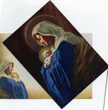 Virgin Marry Holding Baby Jesus Greeting Card "God is With Us" Matthew 1:23