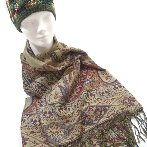 Women Winter Warm Scarf Shawl Wrap Blanket Scarves Holidays Gift for Her 2 Sided