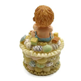Precious Moments  Figurine “Growing In Grace" Baby Boy holding a bottle of Milk