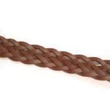 Handmade Brown Leather Women Fashion Belt Criss Cross Design XL 45.5 inches