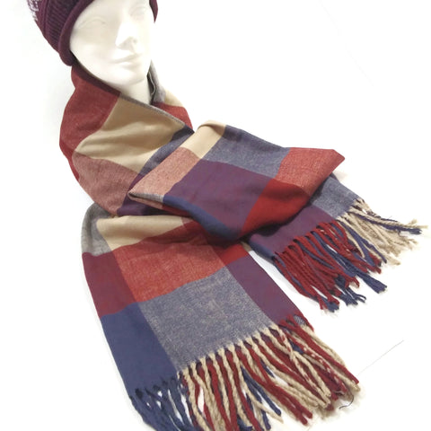 Women Scarf Cashmere Feel Italy Design Unisex Warm Shawl Wrap Blanket Scarves