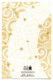 Shiny Golden Silver Snow Flex Happy Snow Man Christmas Holiday Seasons Greeting