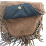 Women Crossbody Bag Boho Brown Tote Handbag Flap Top Tote Purse Shoulder Pouch