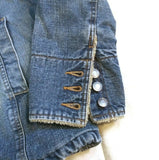 OLD NAVY Women's Jeans Coat  Winter Sherpa-Lined Blue Warm Denim Jacket VTG M
