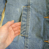 OLD NAVY Women's Jeans Coat  Winter Sherpa-Lined Blue Warm Denim Jacket VTG M