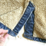 OLD NAVY Women's Jeans Coat  Winter Sherpa-Lined Blue Warm Denim Jacket VTG M