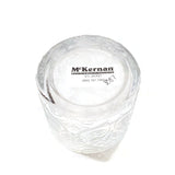 Glass Candle Holder Votive Embellished 3.5"H x 4"D