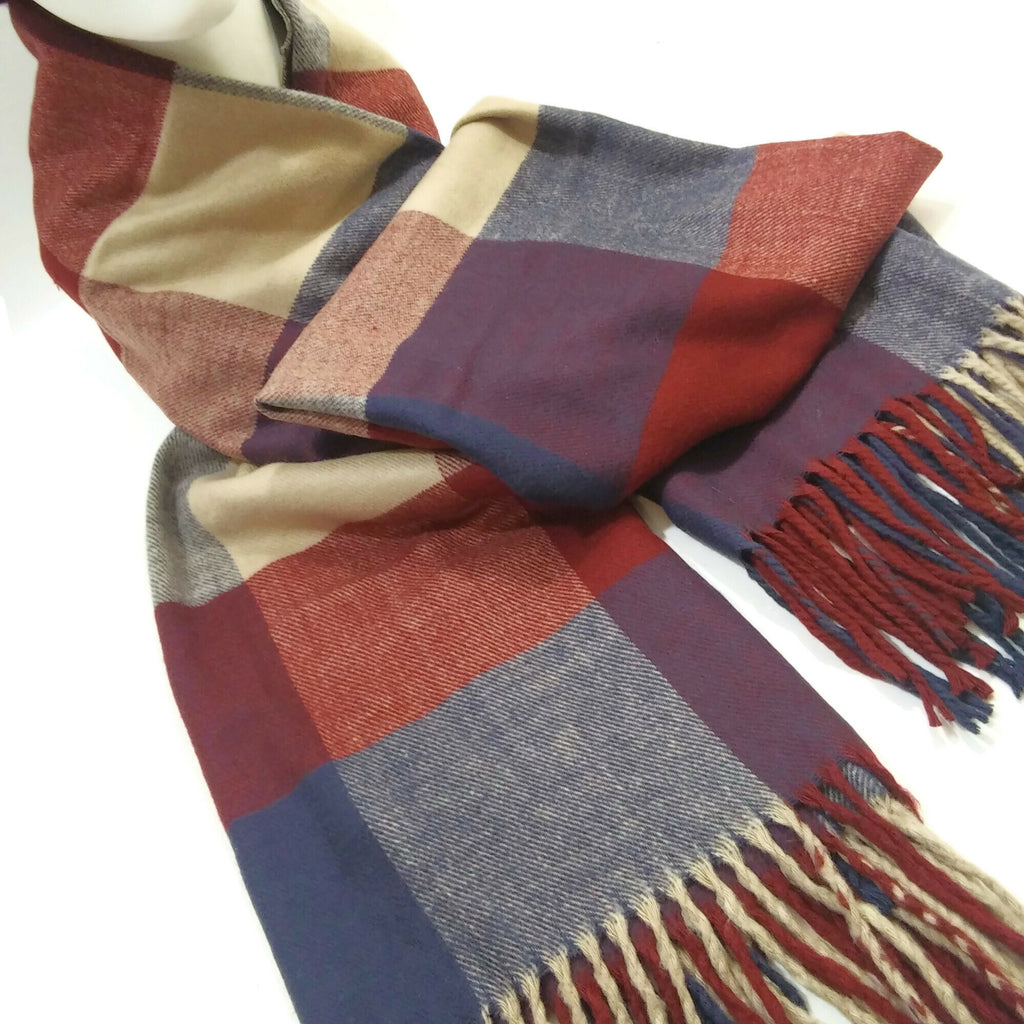 Women Scarf Cashmere Feel Italy Design Unisex Warm Shawl Wrap Blanket Scarves
