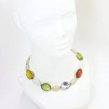 Women's Pendant Necklace Beads Stone Handmade Jewelry Gift Vintage