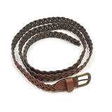 Handmade Brown Leather Women Fashion Belt Criss Cross Design XL 45.5 inches