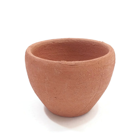 Organic Handmade Incense Burner La Chamba Clay Smudging Bowl Brown 3.5" Wide