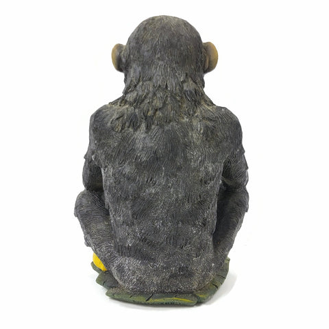 Speak No Evil Monkey Apes Figure Shamanic 8" Tall Statue Wise Monkey