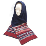 Women's Scarf Old Navy Knitted Warm Shawl Wrap Red/Blue Winter Veil Neck Warmer