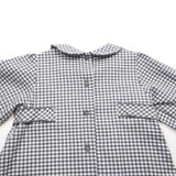 Jeudi Après Midi Paris 18M Baby Girls Long Sleeves Dress White/Gray Vintage