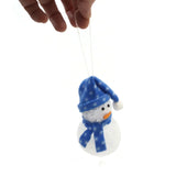 Ornaments Snowman Hanging Christmas Tree Decoration Holiday Seasons Gifts Blue H