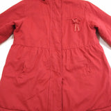 CYRILLUS PARIS Girls Kids Toddler Winter Warm Red Coat Jacket