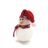 Ornament Snowman Hanging Christmas Tree Décor Holiday Seasons Gift Red Hat  VTG