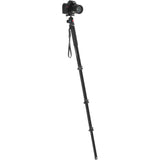 ACM-2400 4-Section Aluminum MonOPOD  Camera Tripod Head