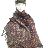 Women Winter Warm Scarf Shawl Wrap Blanket Scarves Holidays Gift for Her 2 Sided