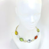 Women's Pendant Necklace Beads Stone Handmade Jewelry Gift Vintage