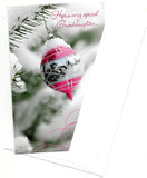 To My Granddaughter Merry Christmas Holiday Seasons Greeting Card