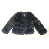 Women's Short Coat Ladies Warm Faux Fur Jacket Winter Black Holiday Gift for Her